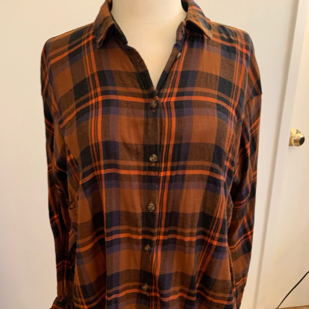 Fun plaid button down